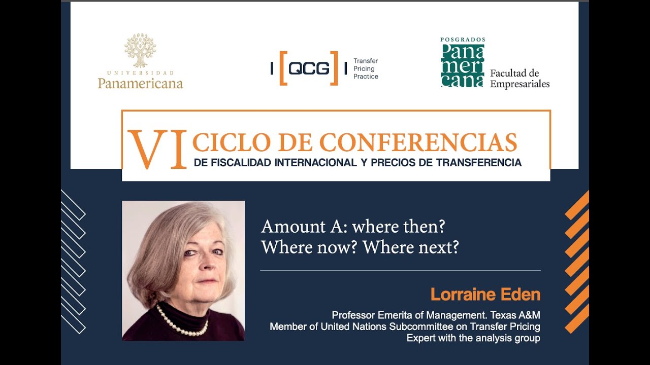 VI Ciclo de Conferencias en Materia de Fiscalidad Intern. y Precios de Transferencia - Lorraine Eden